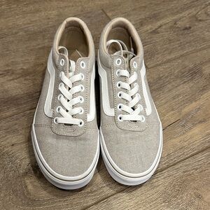 Vans Beige Canvas Sneakers